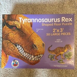 NEW Tyrannosaurus Rex Shaped Floor Puzzle